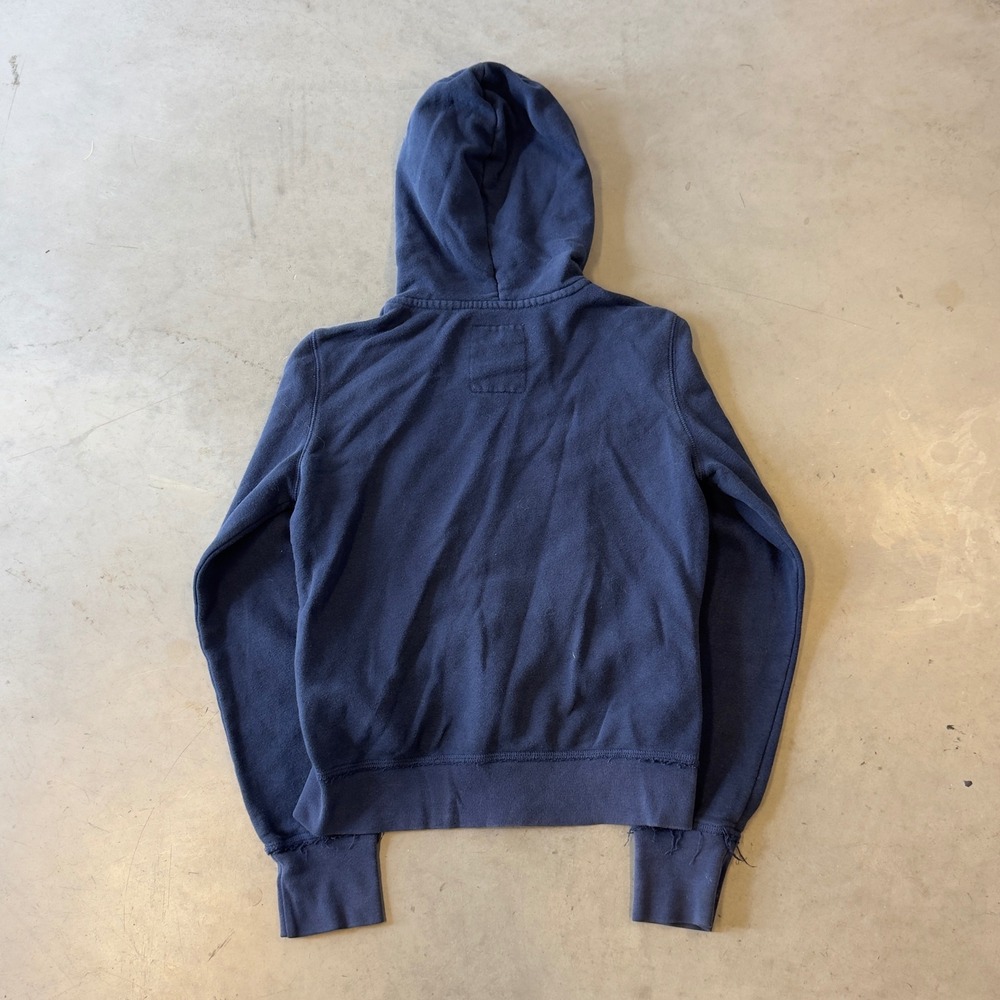Aeropostale Womens Navy Blue Athletic Full Zip Hoodie Sweatshirt Medium - Picture 3 of 6